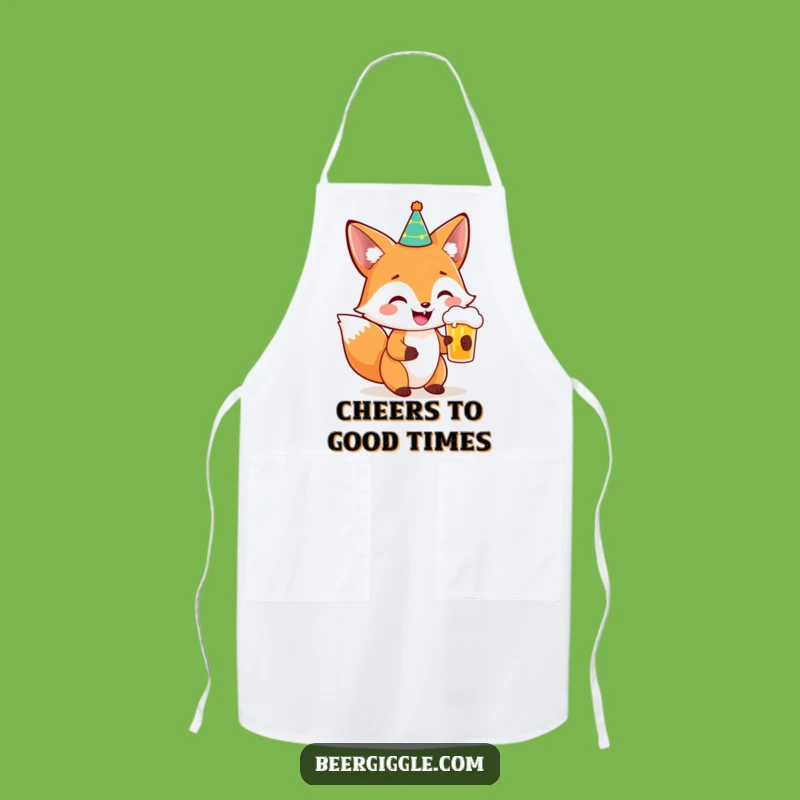 Funny Fox Party Beer Apron: Cook and Celebrate in Hilarious Style