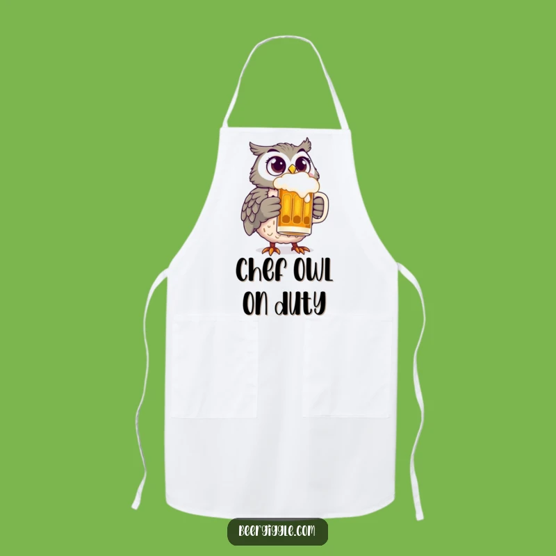 Funny Owl Beer Apron: Hilarious Kitchen Companion for Beer Lovers
