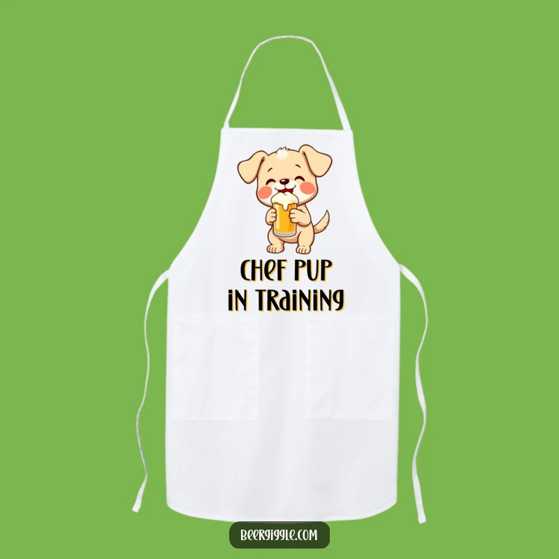 Funny Puppy Beer Apron: Hilarious Kitchen Fun for Dog Lovers