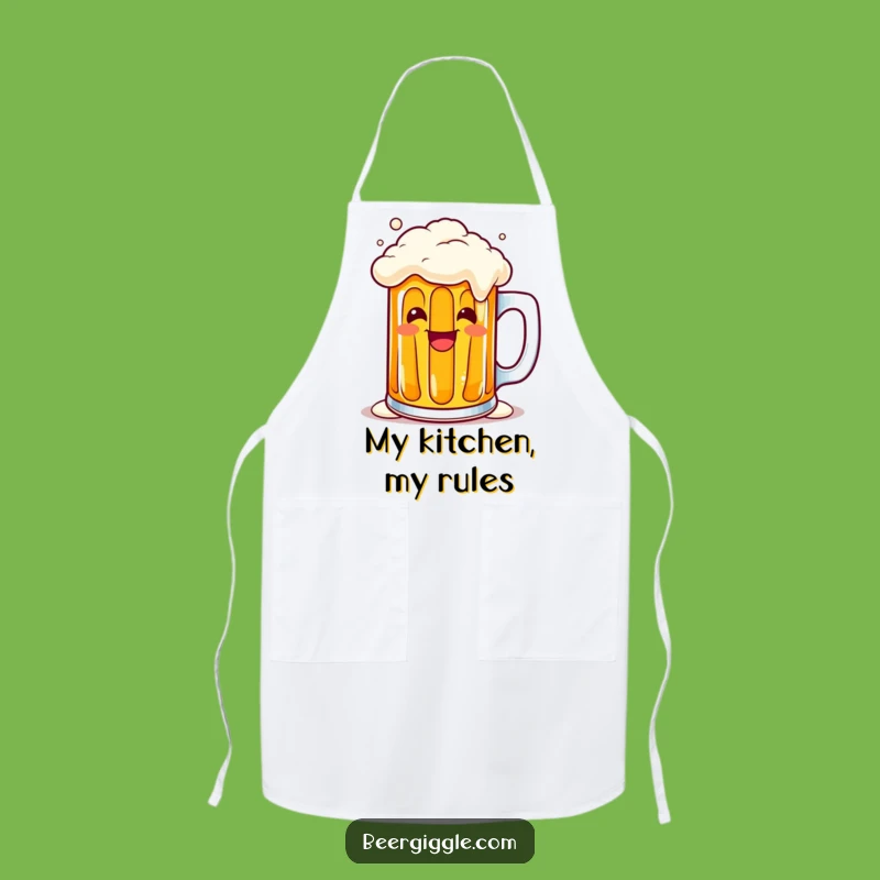 Funny Kawaii Beer Mug Apron - Cook & Laugh in Style!