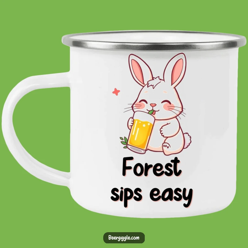 Funny Rabbit Beer Camping Mug: Relax Outdoors with This Hilarious Gift