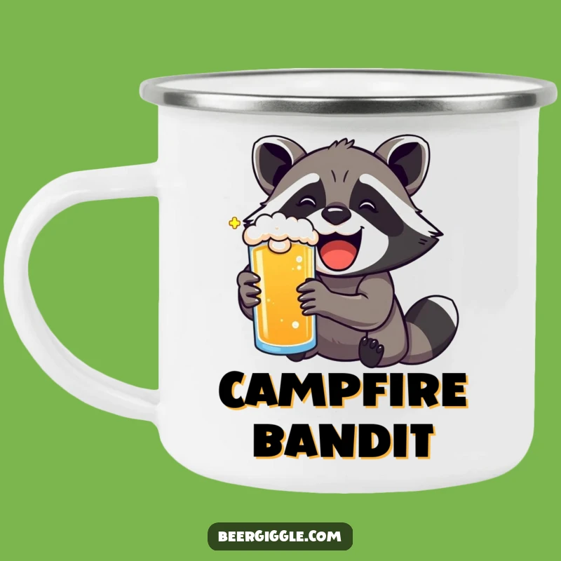 Funny Kawaii Raccoon Beer Delight Camping Mug: Adventure Ready