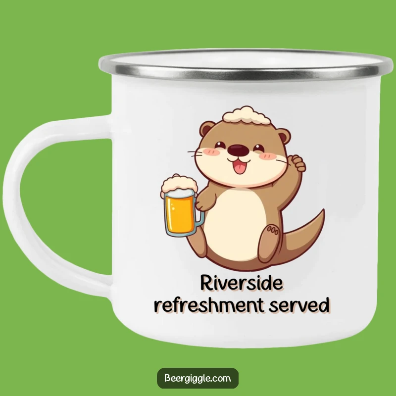 Funny Otter Camping Mug: River Float Brew Cup, Your Outdoor Funny Gift!