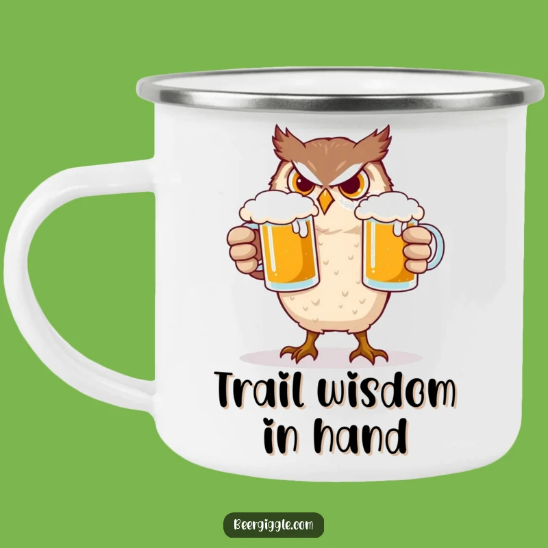 Funny Owl Beer Camping Mug: Adventure with This Hilarious Outdoor Gift