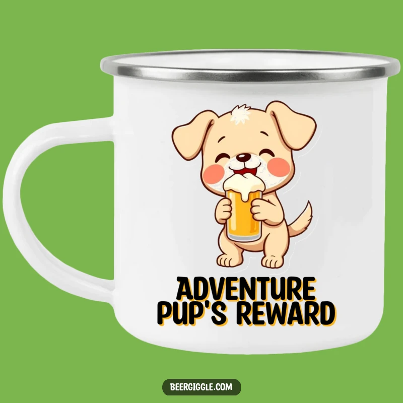 Funny Puppy Beer Camping Mug: Hilarious Outdoor Companion