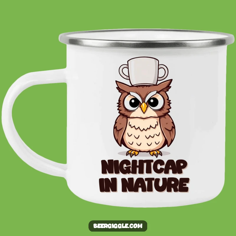 Funny Tipsy Owl Camping Mug: Embrace Adventure with This Hilarious Outdoor Companion
