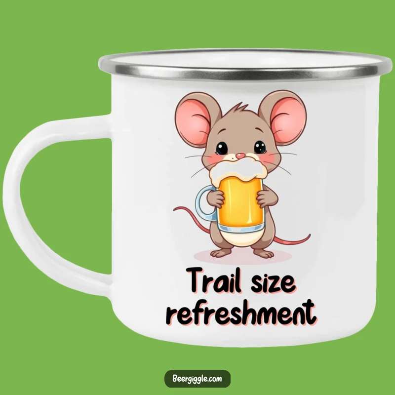 Funny Happy Mouse Beer Camping Mug - Adventure in Every Sip!