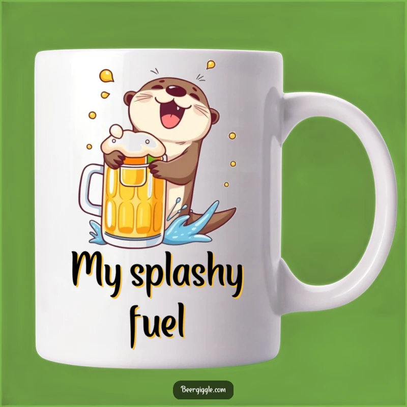Funny Otter Beer Mug: Hilarious Diving Splash Gift for Beer Lovers