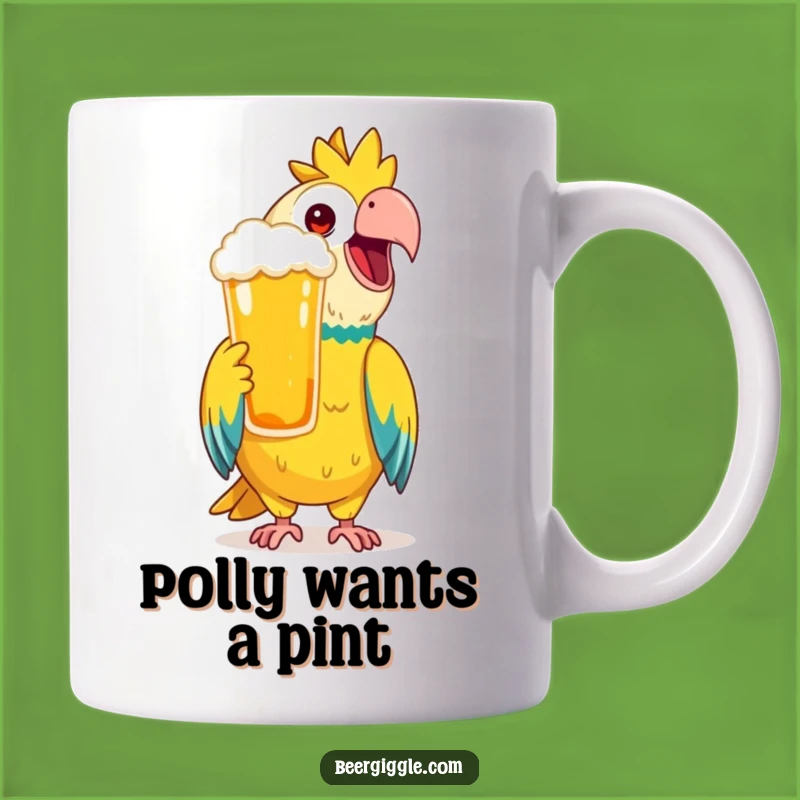 Funny Parrot Beer Mug: Mimicking Toast, The Best Funny Gift for Parrot Lovers!