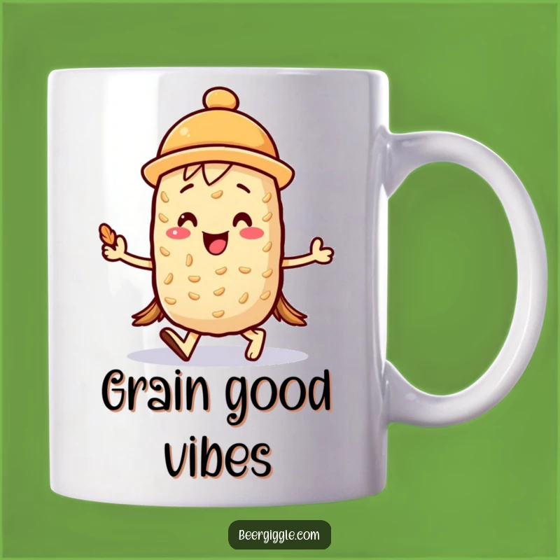 Kawaii Barley Funny Marching Mug - Joyful Character Gift!