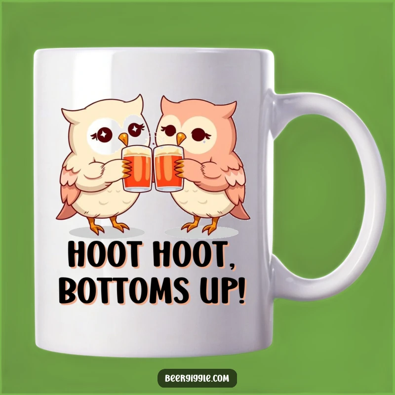 Funny Kawaii Owl Mugs - Cheers to Friendship Gift Set
