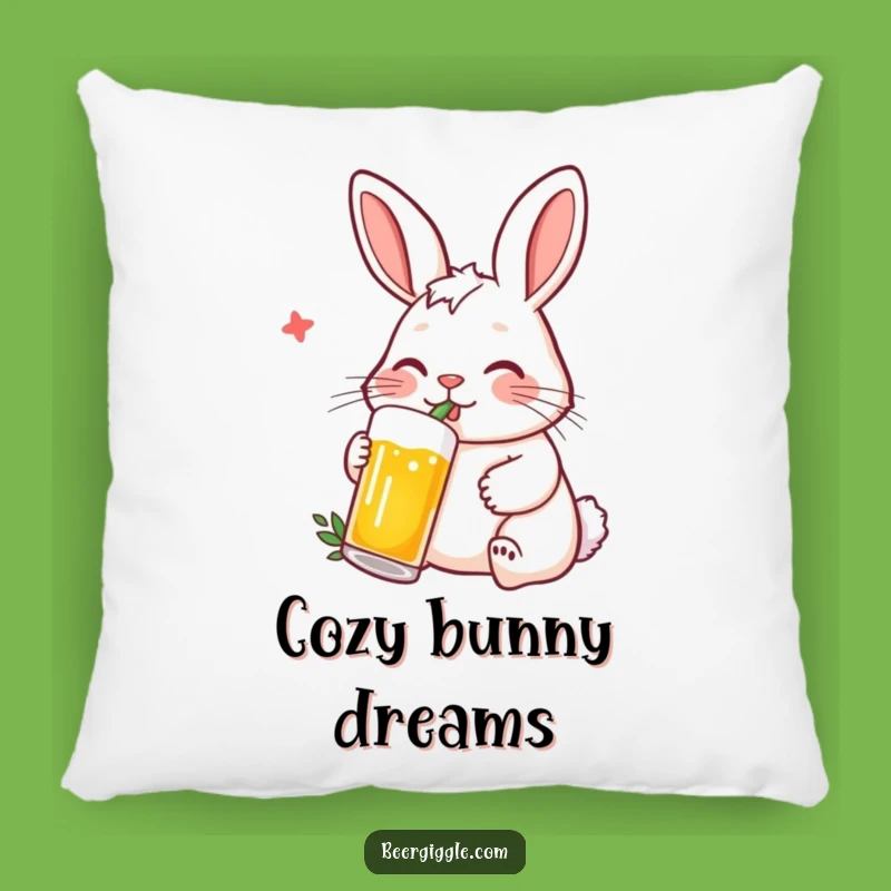 Funny Rabbit Beer Pillow: Snuggle into Comfort with This Hilarious Gift
