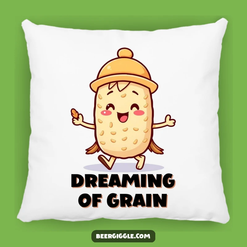 Cozy Funny Kawaii Barley Pillow - Snuggle Up With This Character!