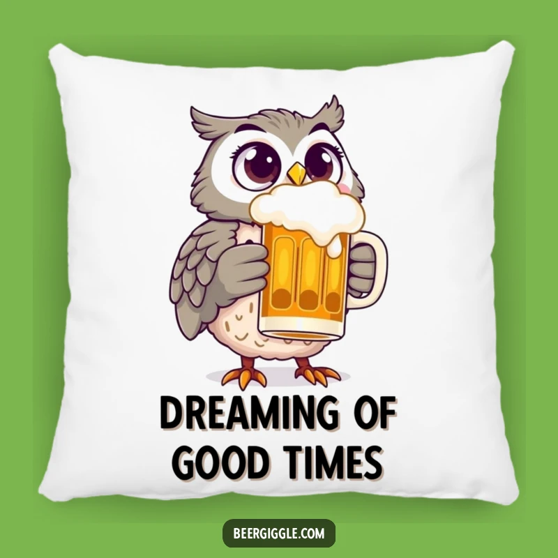 Funny Owl Beer Pillow: Cozy, Hilarious Comfort for Beer Fans