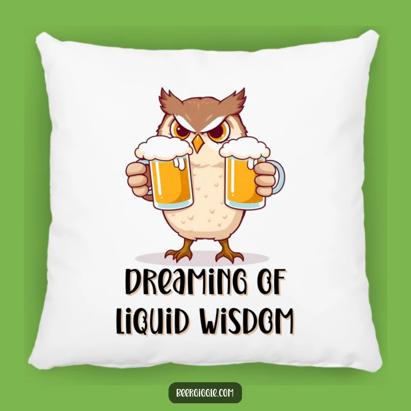 Funny Owl Beer Pillow: Cozy Up with This Hilarious Comforting Gift