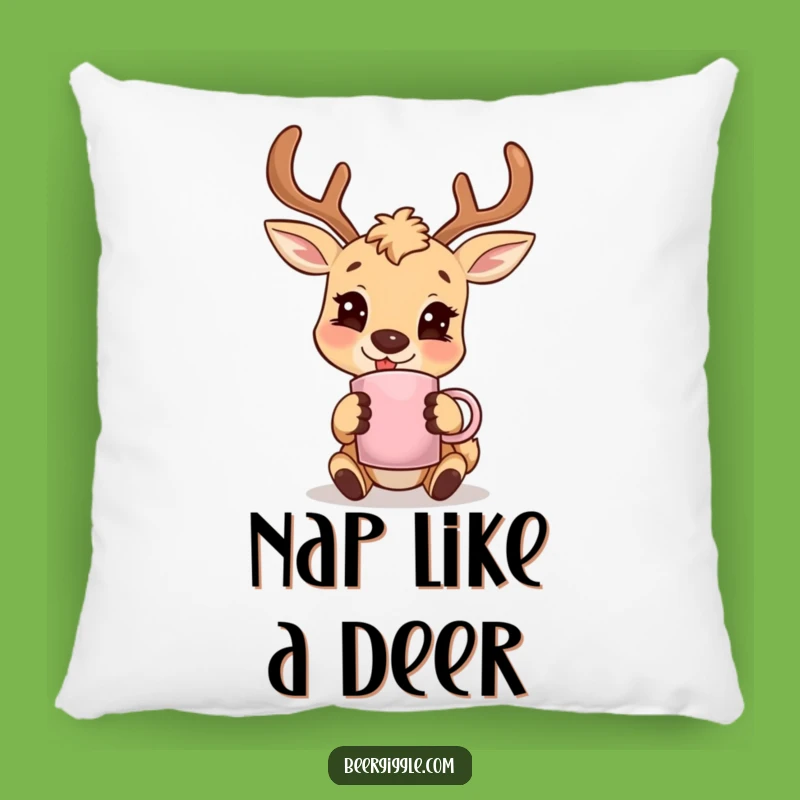 Funny Deer Antler Pillow: Cozy Comfort with a Woodland Touch