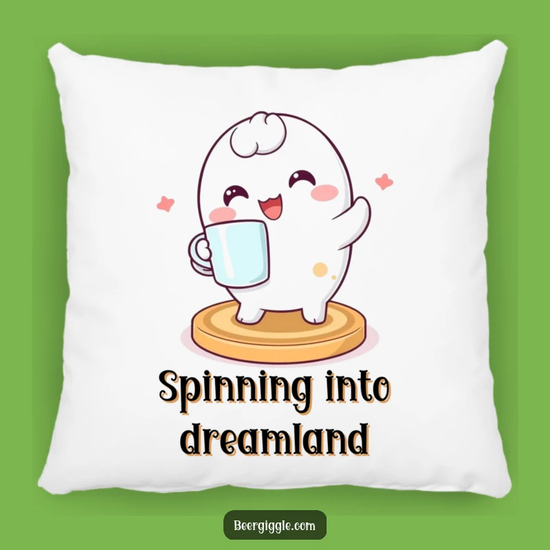 Funny Kawaii Coaster Pillow: Soft Spinning Character Cushion for a Comfy Gift