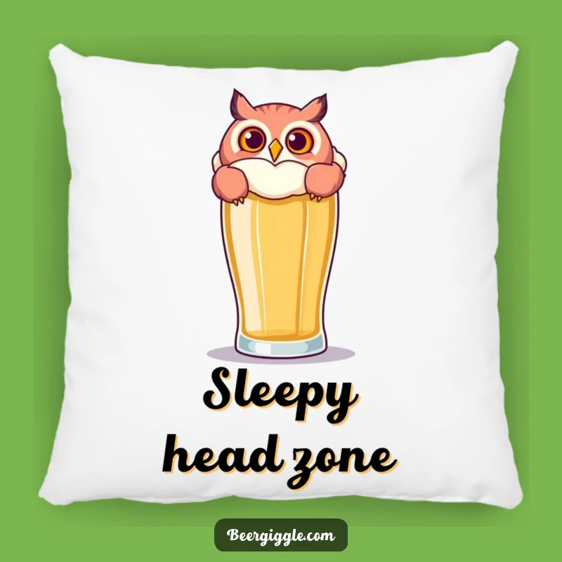 Funny Owl Beer Pillow: Cozy and Hilarious Decor for Owl Lovers