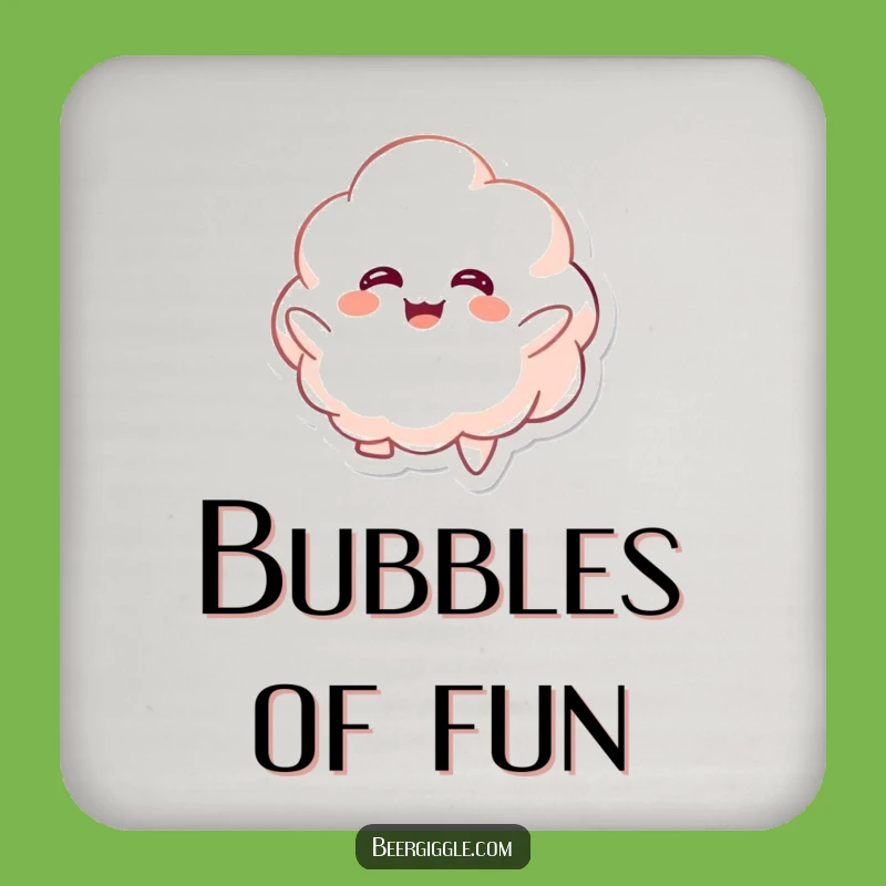 Protect Surfaces with a Float: Funny Kawaii Foamy Coaster!