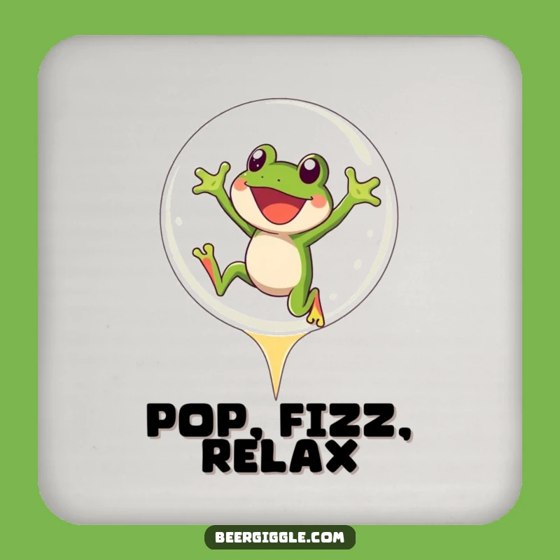 Funny Frog Beer Coasters: Protect Surfaces with Joyful Drink Art