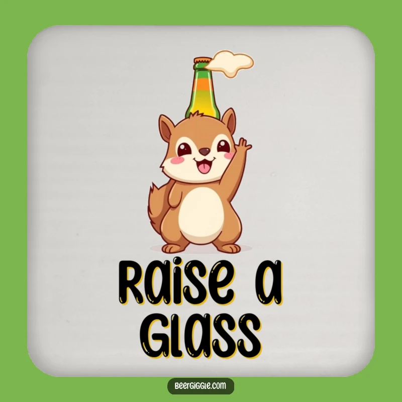 Funny Kawaii Squirrel Beer Coasters - Party Protection Gift