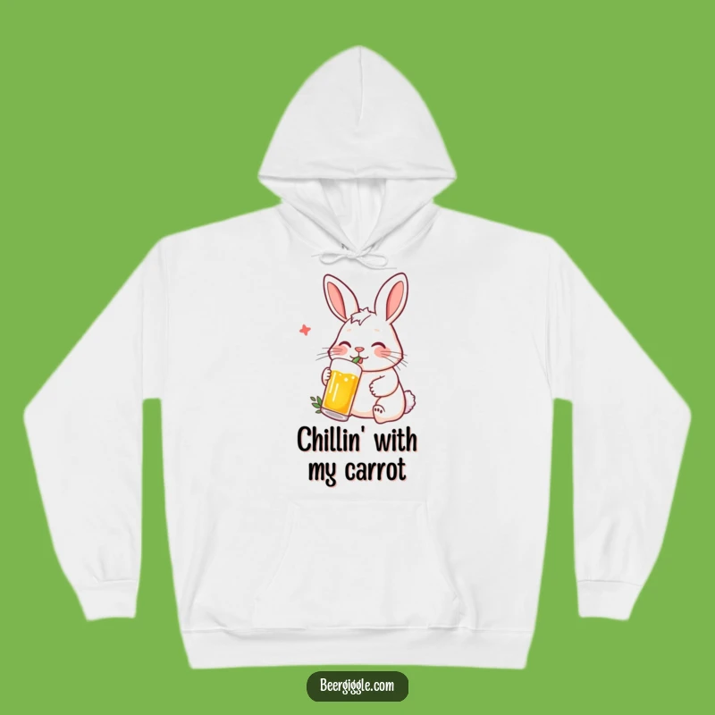 Cozy Funny Rabbit Beer Hoodie: Stay Comfy with This Hilarious Gift