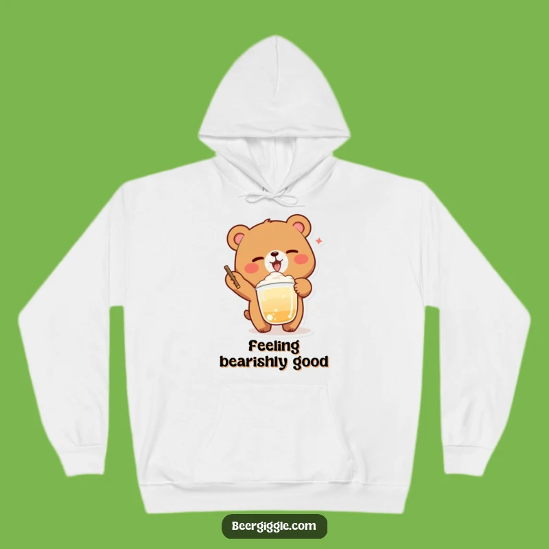 Funny Bear Winking Hoodie: Cozy and Hilarious Comfort