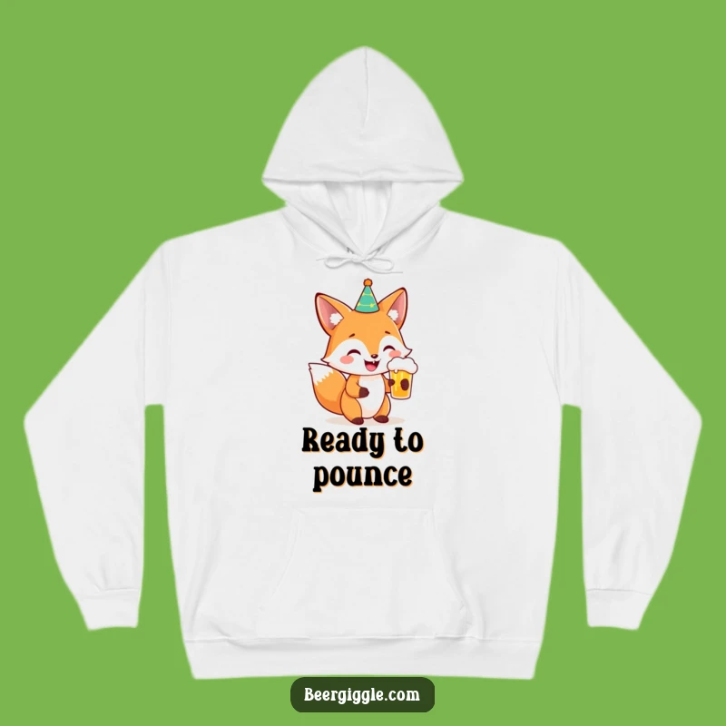Funny Fox Party Beer Hoodie: Cozy and Hilarious Comfort for Celebrations