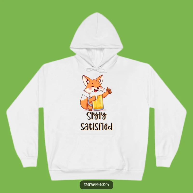 Funny Fox Beer Hoodie: Cozy & Hilarious Gift for Beer Lovers