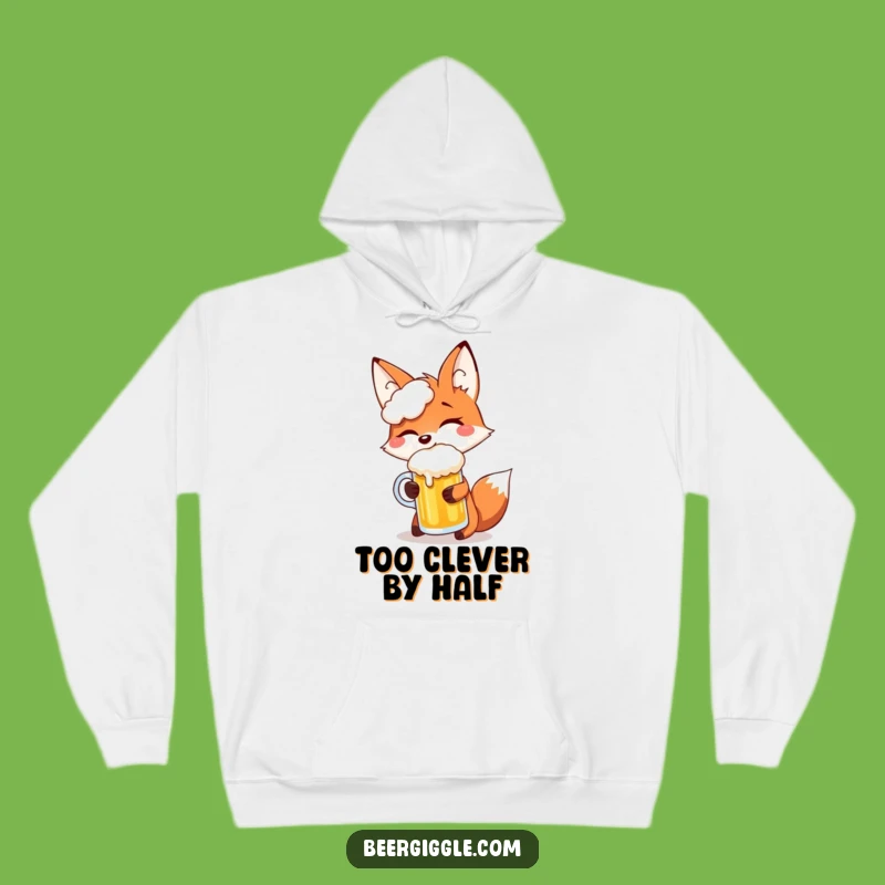 Funny Fox Beer Hoodie: Cozy, Hilarious Comfort for Playful Souls