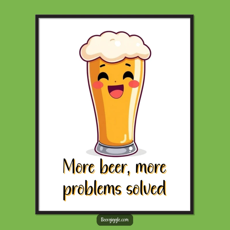 Free Printable Pint Glass Art: Overflowing Beer Design for Downloadable Wall Decor