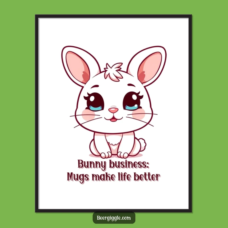 Free Printable Wall Art: Funny Bunny Winks, Quirky Decor!