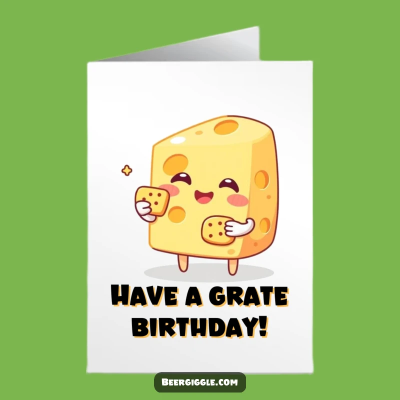 Free Printable Funny Birthday Card: Cheesy Cracker Toast Downloadable Gift