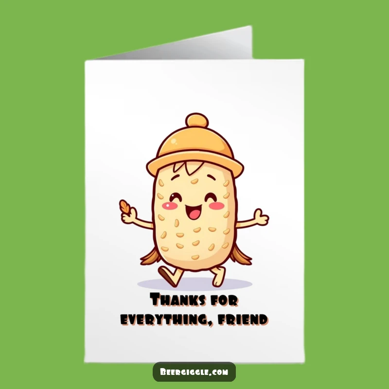 Free Printable Thank You Card: Kawaii Barley Gratitude, Downloadable Gift!