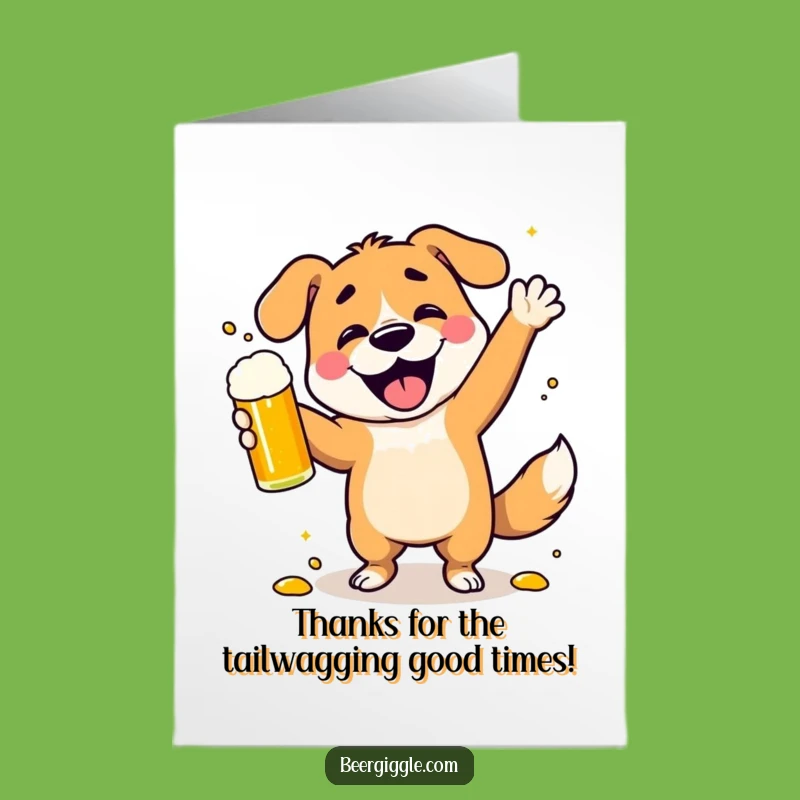 Free Printable Dancing Dog Thank You Card: Funny Downloadable for Wacky Gratitude!
