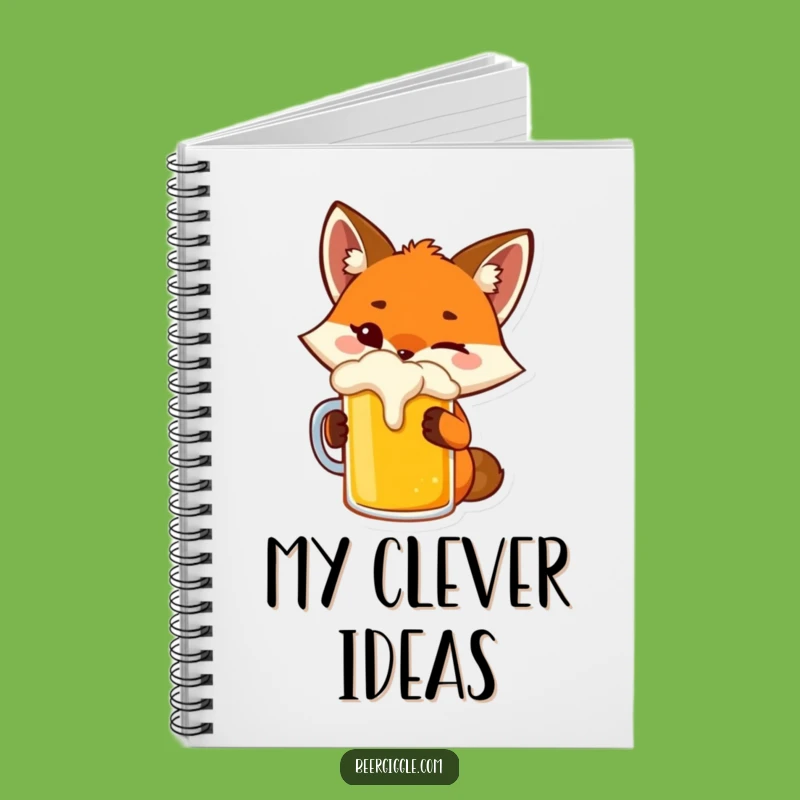 Funny Fox Notebook - Winking Vixen Journal for Playful Thoughts