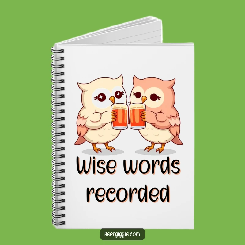 Funny Kawaii Owl Mugs Notebook - Jot Down Friendship Notes