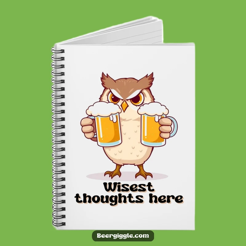 Funny Owl Beer Notebook: Jot Down Ideas with This Hilarious Journal Gift