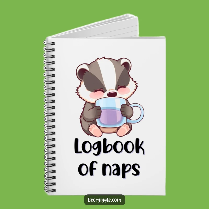 Funny Sleepy Badger Notebook: Jot Down Ideas with This Hilarious Journal