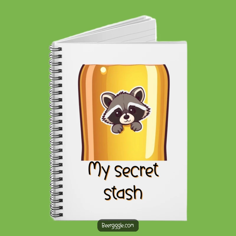 Funny Raccoon Beer Notebook: Jot Down Your Curious Thoughts