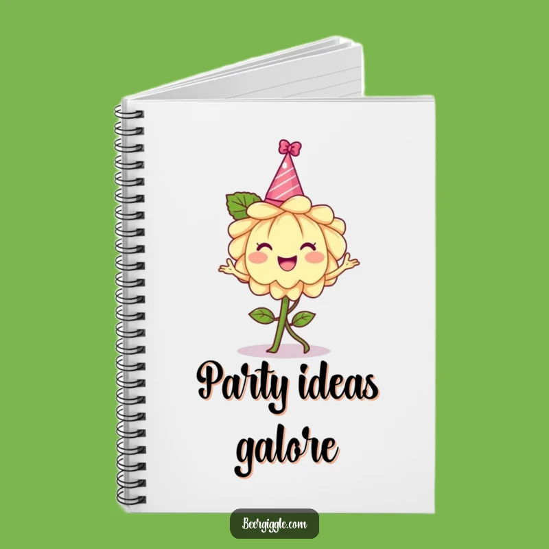 Funny Hops Flower Party Notebook - Journal Your Ideas with Floral Fun
