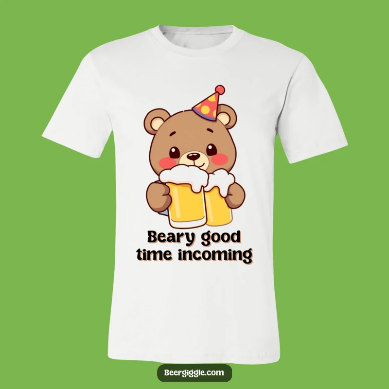 Funny Bear Party Beer T-Shirt: Hilarious Brew-tiful Gift for Beer Fans