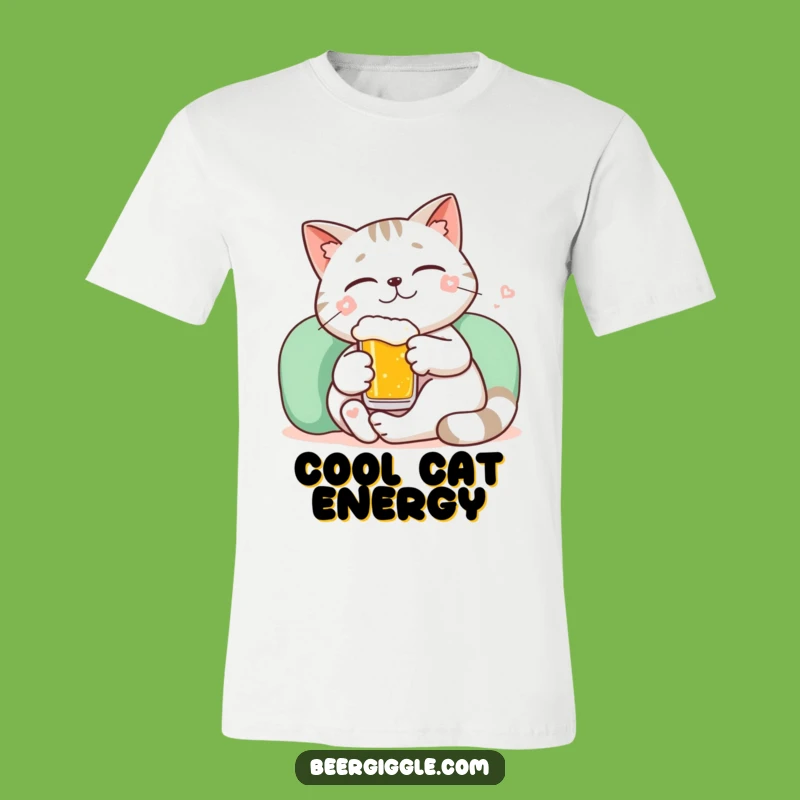 Funny Kawaii Cat Beer Relax T-Shirt: Chill Out in Style