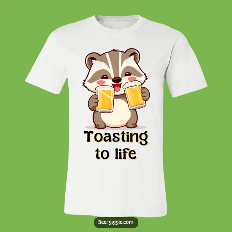 Funny Badger Toast T-Shirt: Wear Your Celebration Spirit Hilariously
