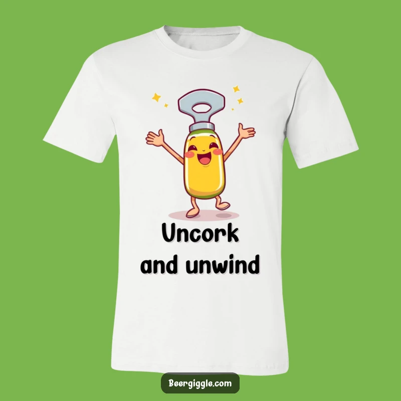Funny Bottle Opener Jig T-Shirt - Wearable Celebration for Party Goers