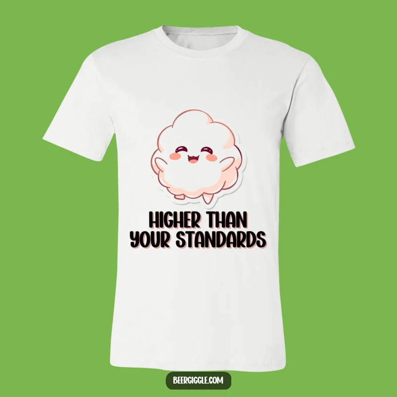 Kawaii Foamy Funny Floating Tee - Lighthearted Character T-Shirt Gift!