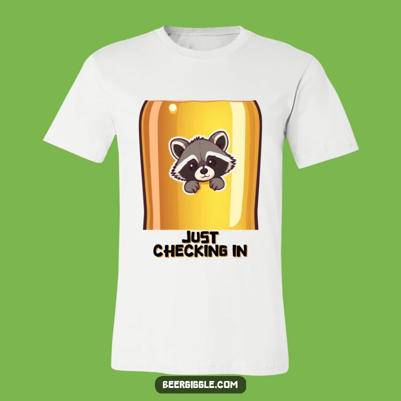 Funny Raccoon Beer T-Shirt: Wear Your Curiosity with Pride