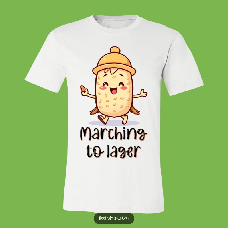 Kawaii Barley Funny Marching Tee - Happy Character T-Shirt Gift!