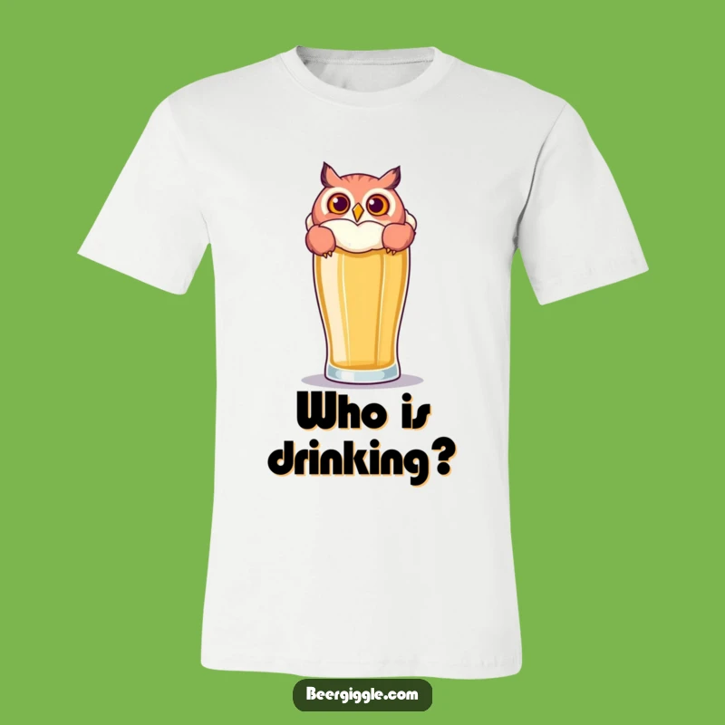 Funny Owl Beer T-Shirt: Wear Your Playful Curiosity