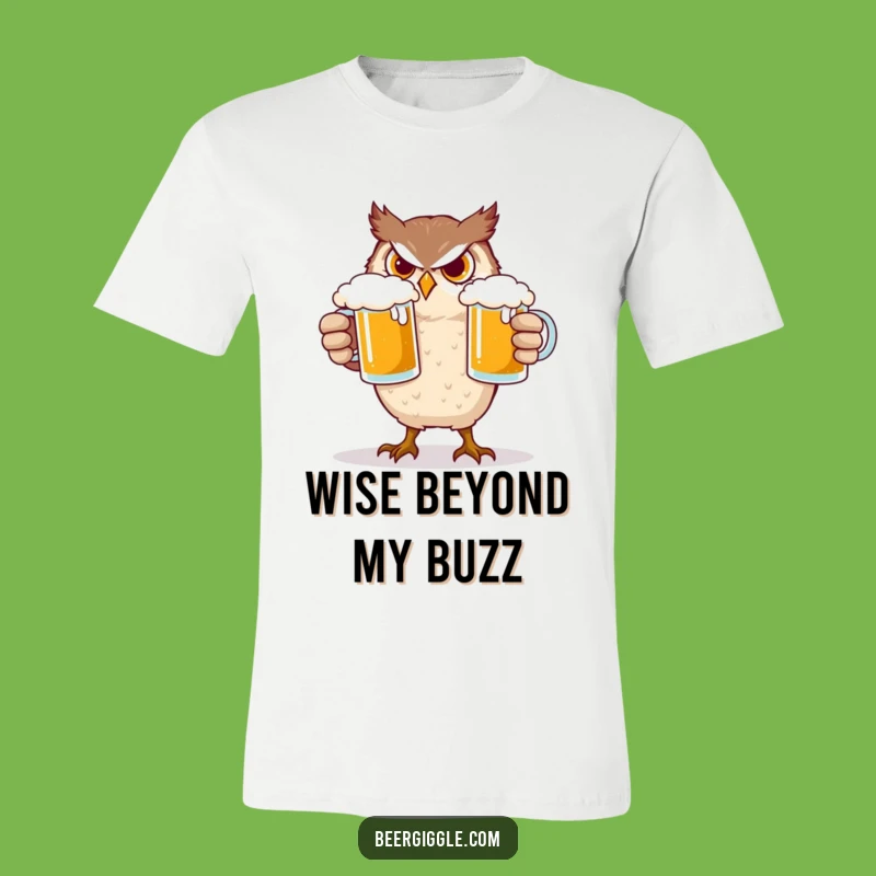 Funny Owl Beer Balance T-Shirt: Hilarious Gift for the Juggling Beer Enthusiast